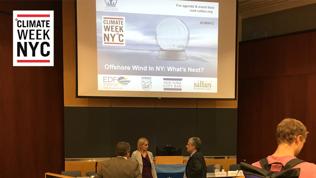 ℃limate Week 2017 Official Event — Prospects for offshore wind in the northeast