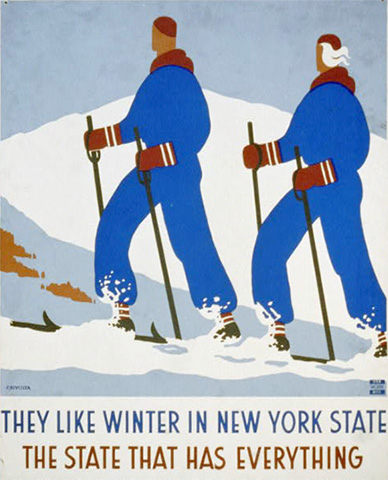 They like winter in New York state.