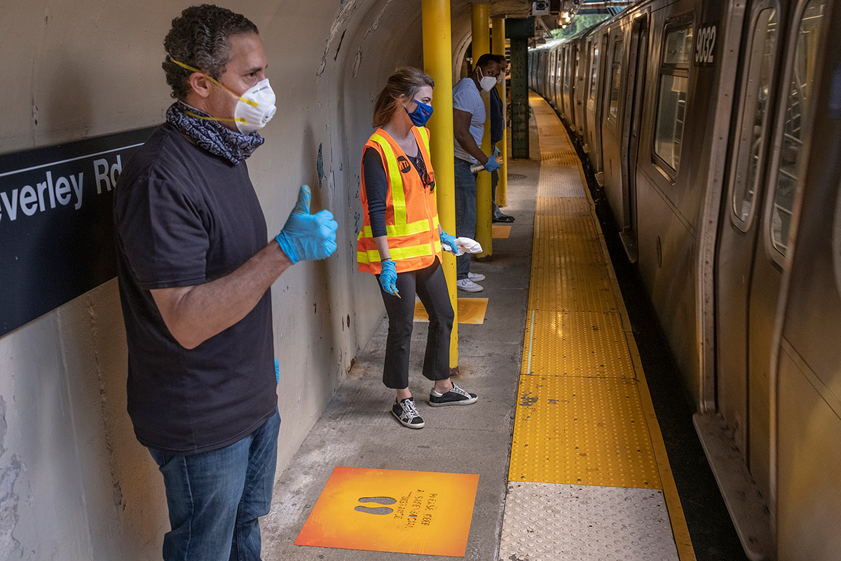 MTA New York City Transit staff on Sunday, June 7 prepared for the the subway's safe return as New York City begins Phase 1 reopening on Monday, June 8, 2020