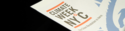 Climate Week 2010 printed matter